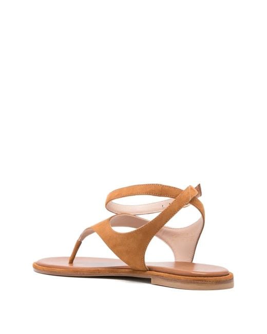 Stuart Weitzman Brown Ankle Strap Sandals