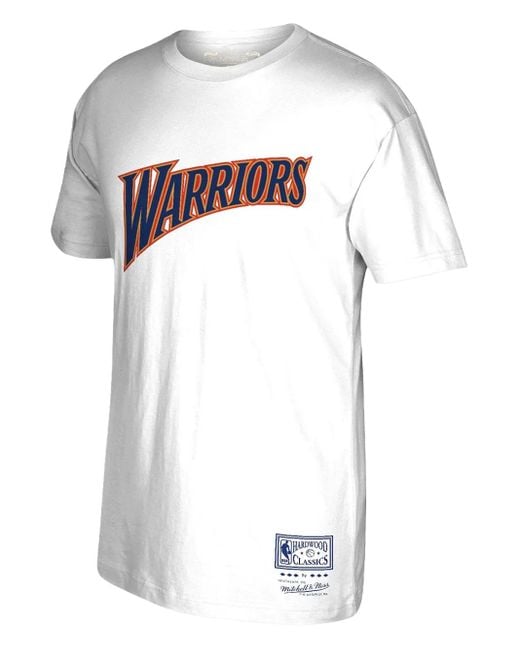 Mitchell & Ness White Nba Golden State Warriors T-Shirt for men