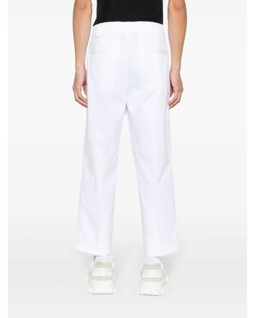 Versace Jeans Couture White Technical Trousers Clothing for men