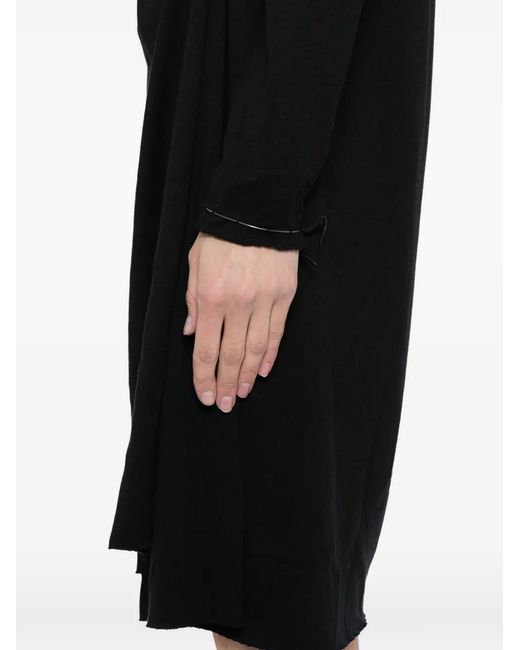 Ma+ Black Long-Sleeved Dress