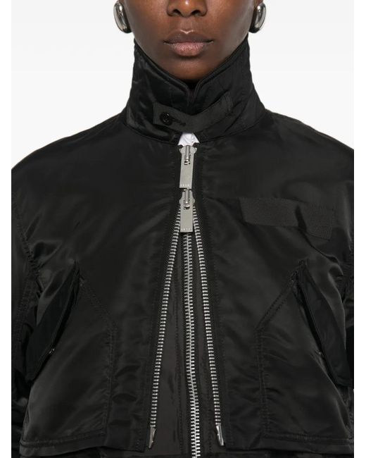Sacai Black Layered-Design Jacket