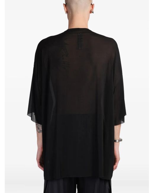 メンズ Rick Owens Tommy T-shirt Black