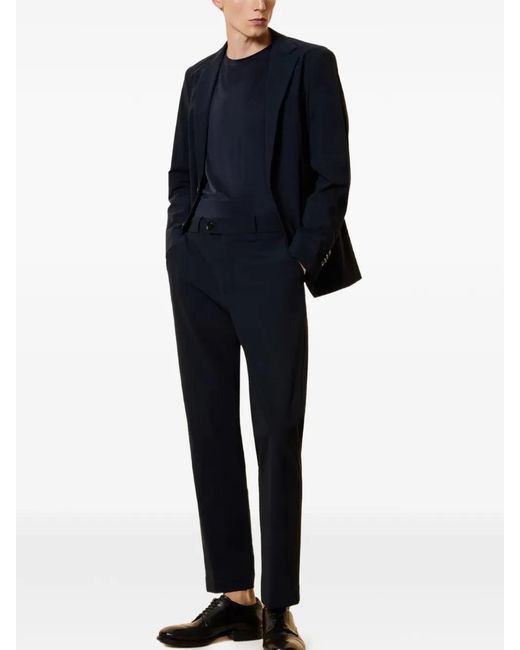 Rrd Blue Logo-Patch Trousers for men