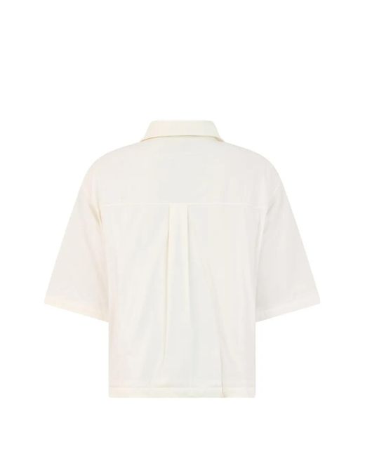 Herno White Button-Up Shirt Jacket