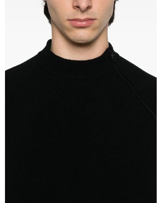 Pull Zippé À Patch Logo Stone Island pour homme en coloris Black