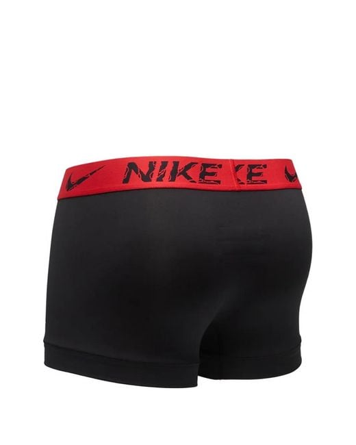 Nike Red Logo-Waistband Boxers (Pack Of Three) for men