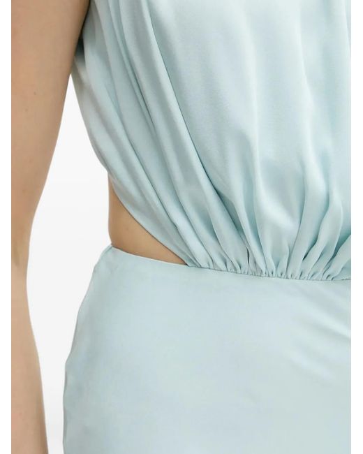 Abito Delphine A Collo Alto Con Cut-Out di Bardot in Blue