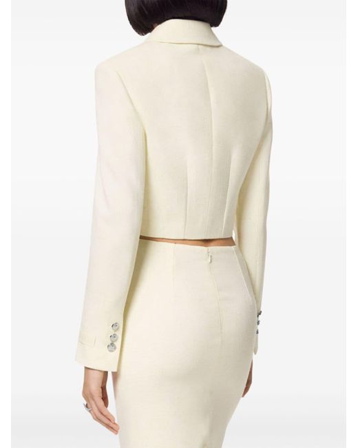 Versace メドゥーサ クロップド ジャケット White