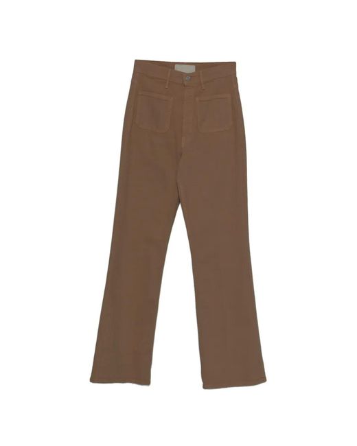 Mother Brown Patch Pocket Bookie Trousers