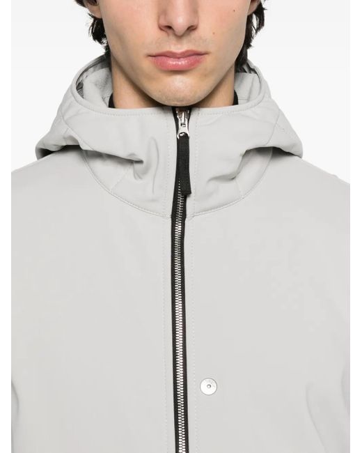 メンズ Stone Island Q100004 フーデッドジャケット Gray