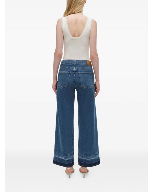 Jonathan Simkhai Blue Jude Jeans mit weitem Bein