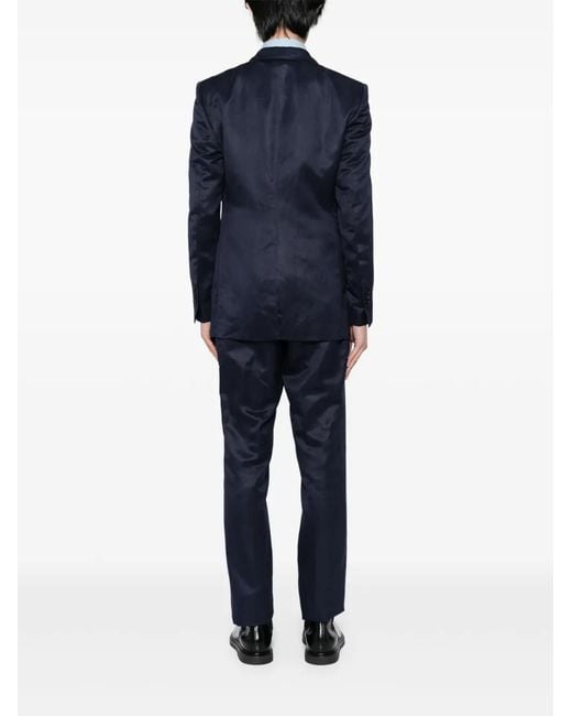 Tom Ford Blue Single-Breasted Suit for men