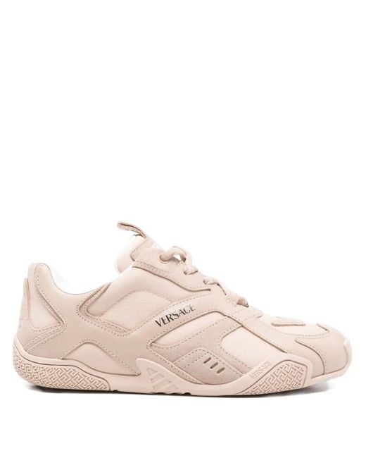 Versace Pink Galaxia Lace-Up Sneakers