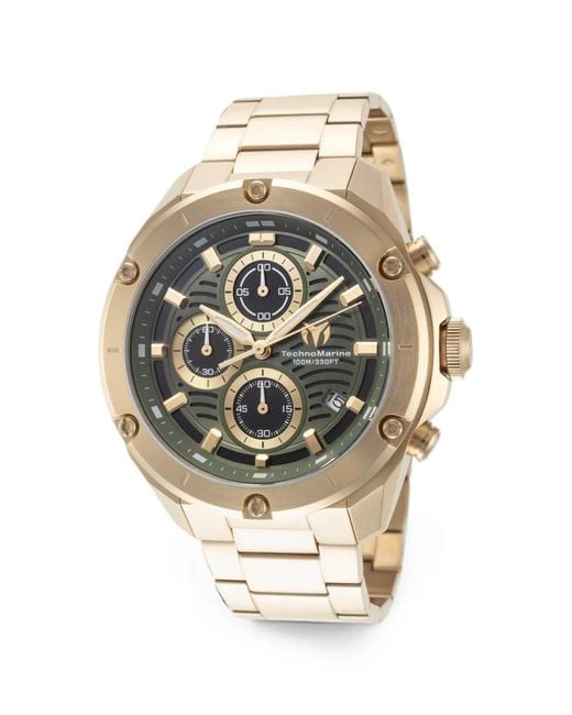 TechnoMarine Metallic Oceanico Chronograph 44Mm Watch for men