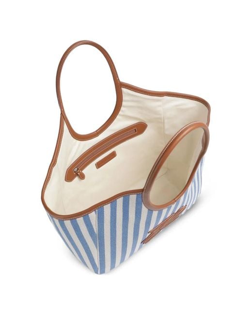 Karl Lagerfeld Blue Stripe Shoulder Bag