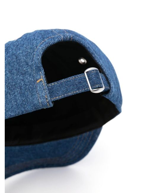Chapeau en jean à logo AMI en coloris Blue
