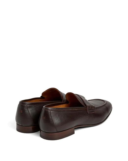 Hackett White Regal Saddle Leather Loafers for men
