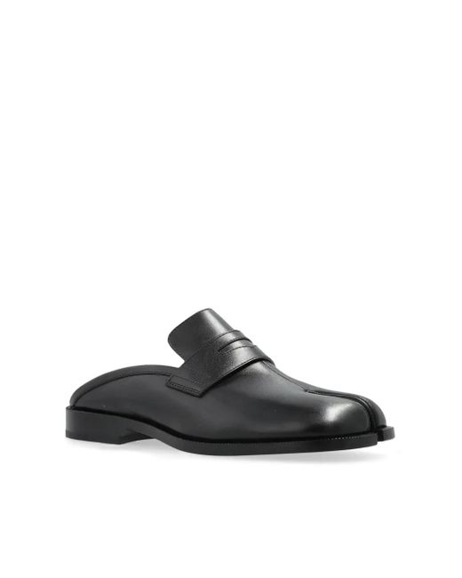 Maison Margiela Tabi City レザーミュール Black