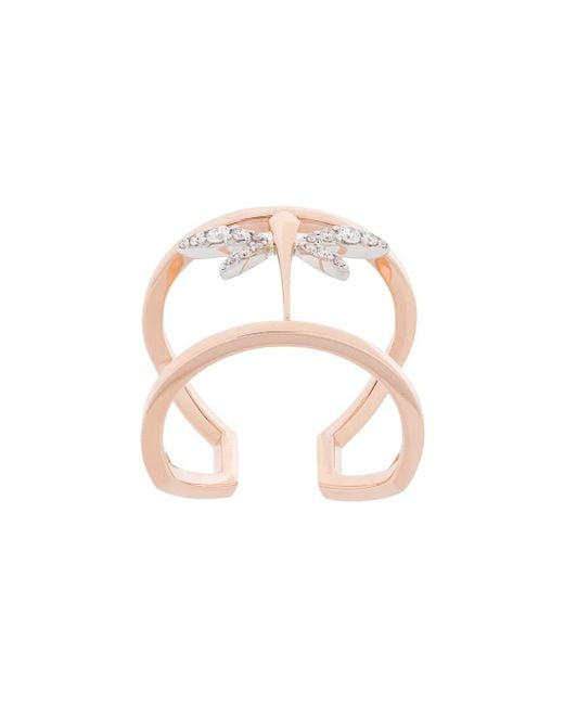 Anapsara Metallic Mini Ring Mit Libellenmotiv
