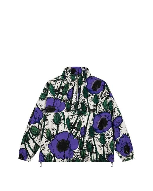Wales Bonner Blue Bloom Floral-Print Jacket for men