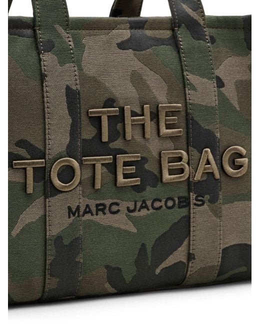 Bolso The Medium Camo Jacquard Tote Marc Jacobs de color Black