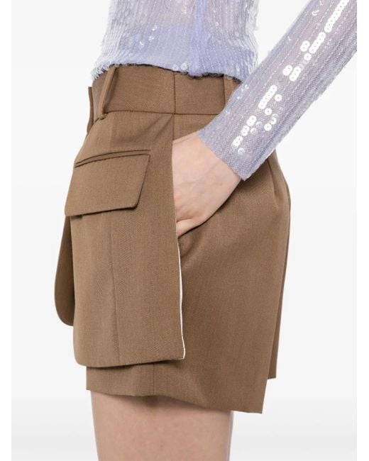 Monse Natural Layered Shorts