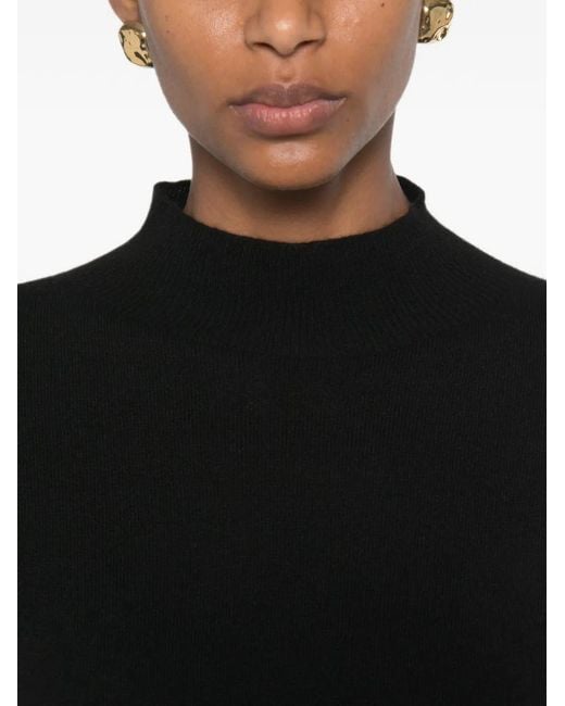 SERGIO MORETTI FIRENZE Black Mock-Neck Sweater
