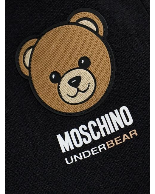 Moschino Black Teddy Bear-Logo Shorts
