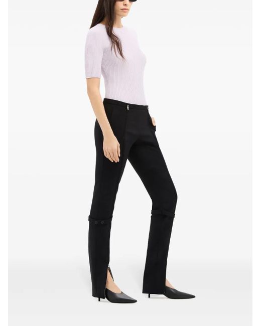 Courreges Pink Solar Ribbed Sweater