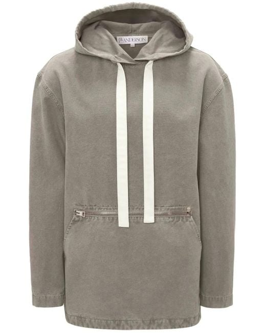 J.W. Anderson Katoenen Hoodie Met Geverfd Detail in het Gray