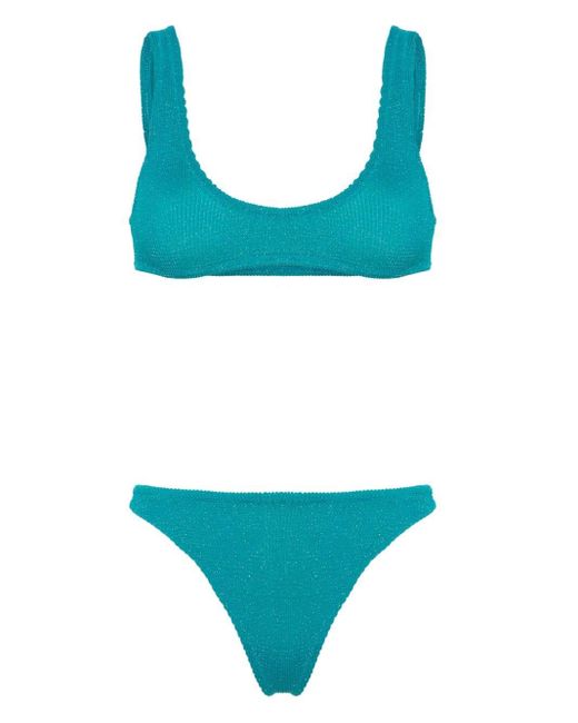 Bikini à effet froncé Mc2 Saint Barth en coloris Blue