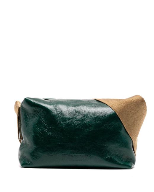 Uma Wang Green Leather Shoulder Bag