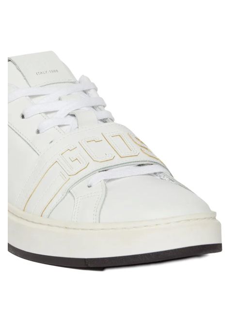Gcds White Sneakers Band Logo Sneakers