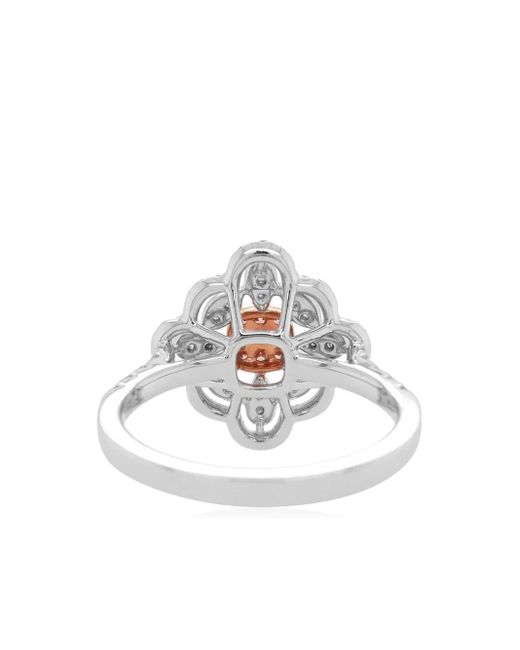 HYT Jewelry White 18Kt Rose And Platinum Diamond Ring