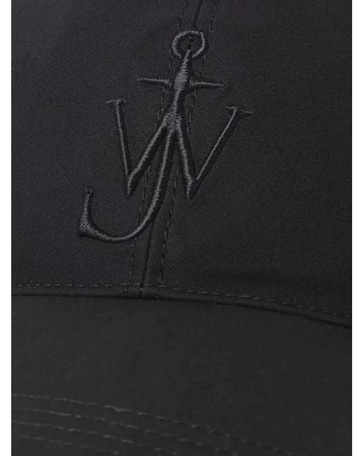 J.W. Anderson Black Logo-Patch Baseball Cap