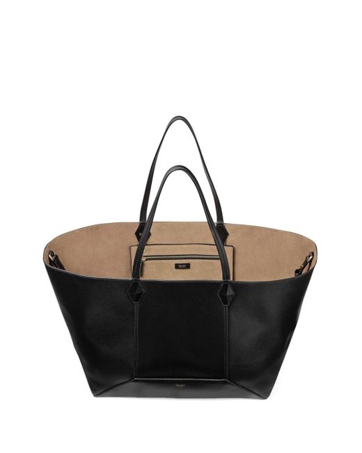 Jimmy Choo Black Large Diamond Tote Bag