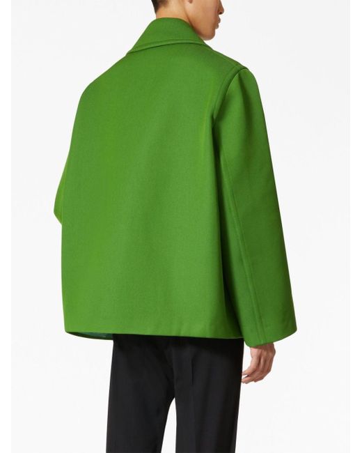 Caban en laine Valentino Garavani pour homme en coloris Green