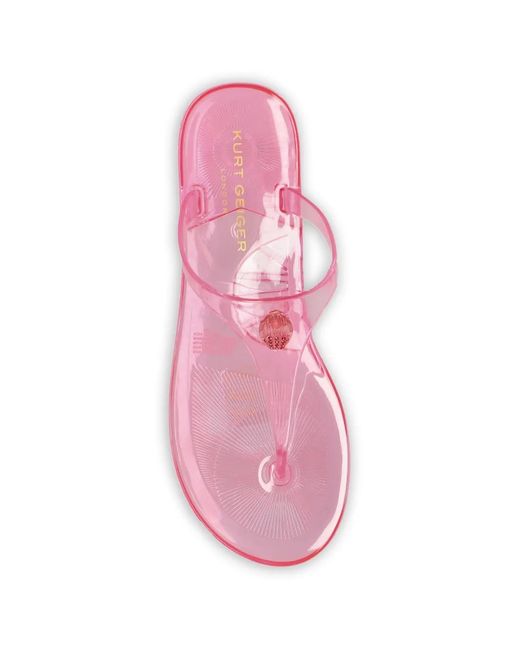Kurt Geiger Pink Maddison Flip-Flops