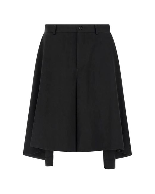 Comme des Garçons Black Bermuda À Découpe for men