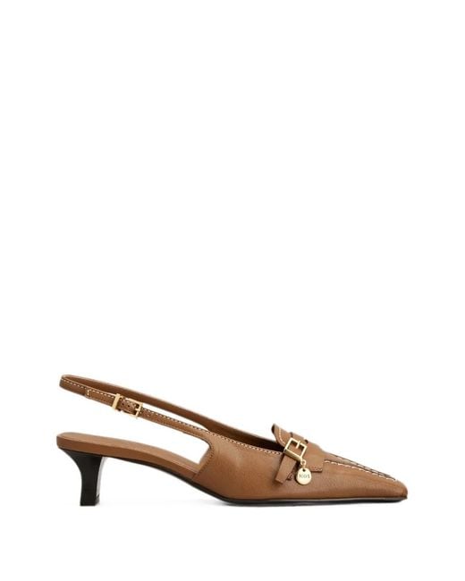 Tod's Brown Slingback Pumps