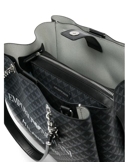 Emporio Armani Black Logo Tote Bag
