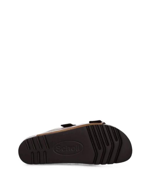 Scholl Brown Josephine Flat Sandals