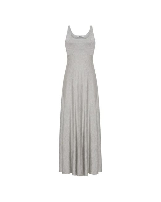 Adam Lippes White Linda Scoop-Neck Dress