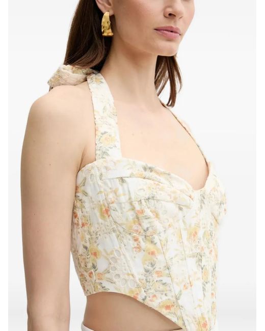 Bardot White Pollie Halterneck Top