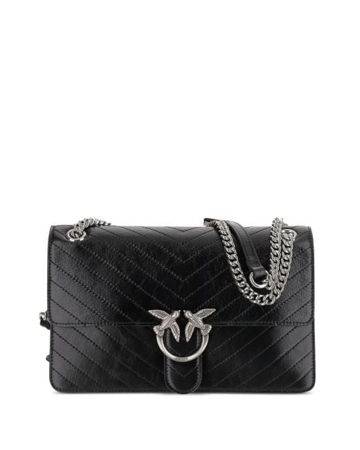 Sac Porté Épaule Matelassé Love Click Pinko en coloris Black