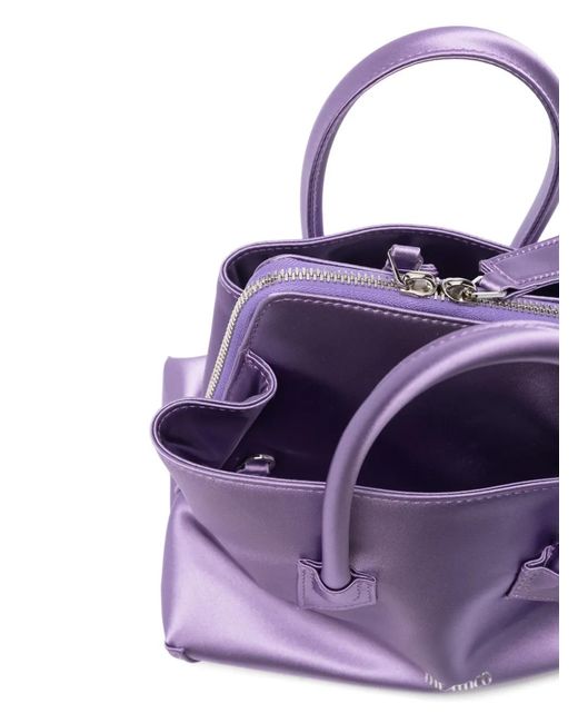 The Attico Purple La Passeggiata Mini Tote Bag