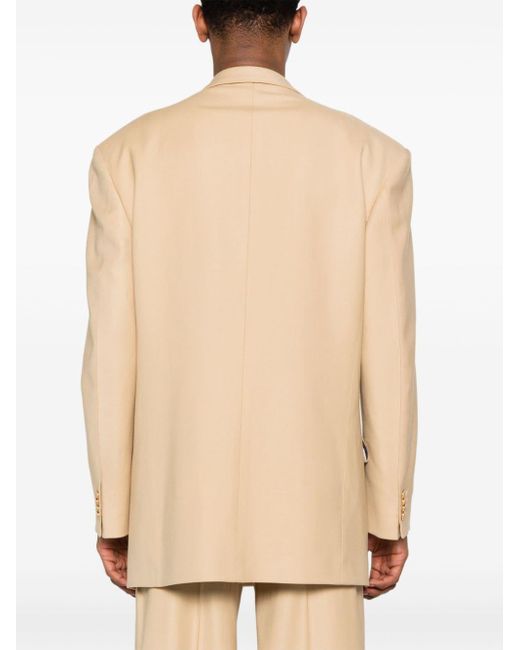 Moschino Natural Peak-lapels Double-breasted Blazer for men