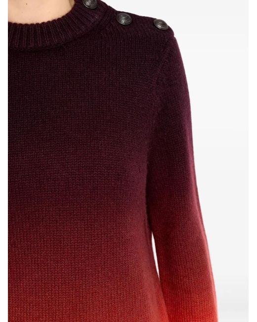 Zadig & Voltaire Red Malty Cashmere Sweater