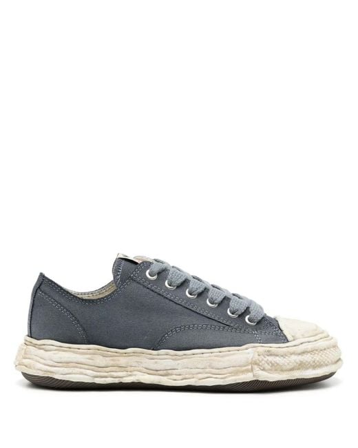 Maison Mihara Yasuhiro Blue Peterson23 Canvas Lace-Up Sneakers