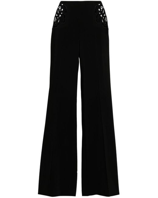 Stella McCartney Black Broderie-anglaise Tailored Trousers